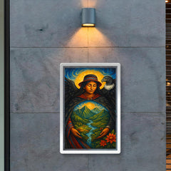 Pachamama Andean mother earth with condor mantle poster 2