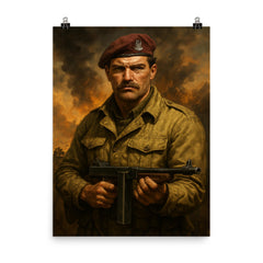 Paddy Mayne poster on a plain backdrop in size 8"x10".