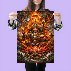 Padmasambhava wrathful lotus born vision poster 3