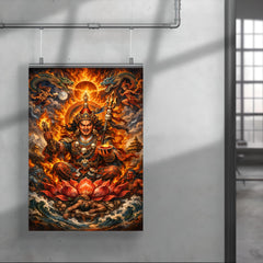 Padmasambhava wrathful lotus born vision poster 4