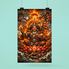 Padmasambhava wrathful lotus born vision poster 6
