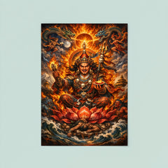 Padmasambhava wrathful lotus born vision poster 8