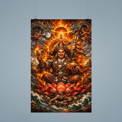 Padmasambhava wrathful lotus born vision poster 9