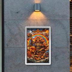 Padmasambhava wrathful rainbow thangka vision poster 2