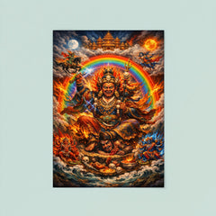 Padmasambhava wrathful rainbow thangka vision poster 8