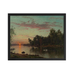 Painting by Magnus Munsterhjelm framed print on a plain backdrop in size 16"x20".