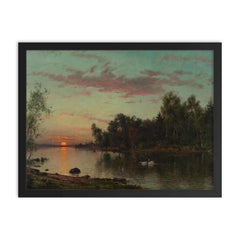 Painting by Magnus Munsterhjelm framed print on a plain backdrop in size 18"x24".