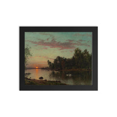 Painting by Magnus Munsterhjelm framed print on a plain backdrop in size 8"x10".