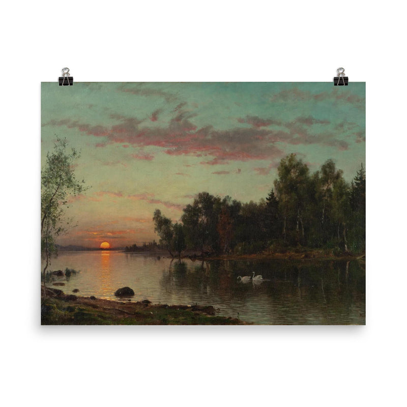 Painting by Magnus Munsterhjelm poster on a plain backdrop in size 8