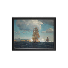 Painting by Michael Zeno Diemer framed print on a plain backdrop in size 12"x16".