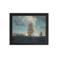 Painting by Michael Zeno Diemer framed print on a plain backdrop in size 8"x10".