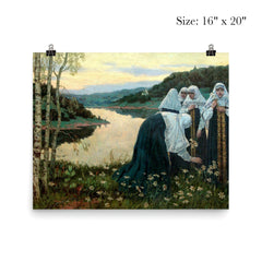 Painting of nuns by Mikhail Nesterov poster 2