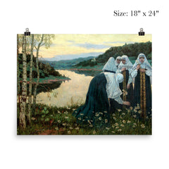 Painting of nuns by Mikhail Nesterov poster 5