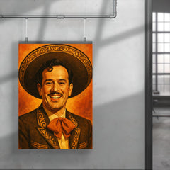 Painting of Pedro Infante smiling poster 4