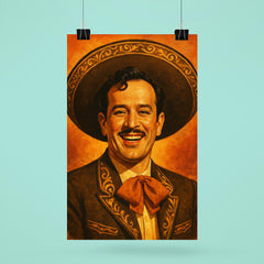 Painting of Pedro Infante smiling poster 6