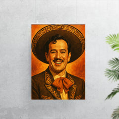 Painting of Pedro Infante smiling poster 7