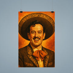 Painting of Pedro Infante smiling poster 9