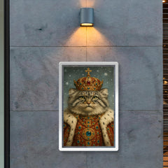 Pallas's cat tsar in jewel studded winter regalia poster 2