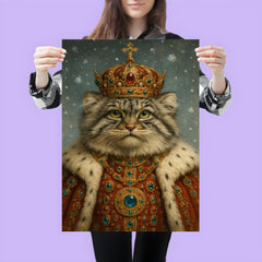 Pallas's cat tsar in jewel studded winter regalia poster 3