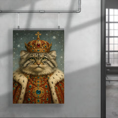 Pallas's cat tsar in jewel studded winter regalia poster 4