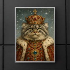 Pallas's cat tsar in jewel studded winter regalia poster 5