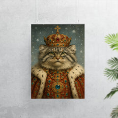 Pallas's cat tsar in jewel studded winter regalia poster 7
