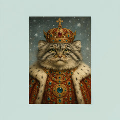 Pallas's cat tsar in jewel studded winter regalia poster 8