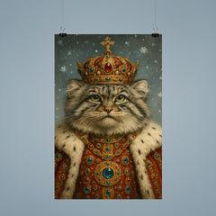 Pallas's cat tsar in jewel studded winter regalia poster 9