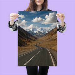 Pamir Highway over Ak Baital Pass Tajikistan poster 3