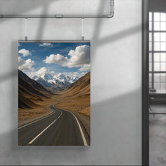 Pamir Highway over Ak Baital Pass Tajikistan poster 4