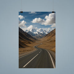 Pamir Highway over Ak Baital Pass Tajikistan poster 9