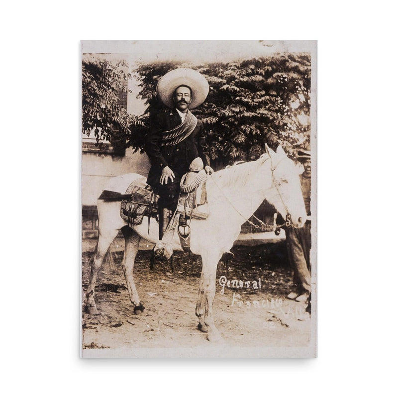 Pancho Villa poster on a plain backdrop in size 18