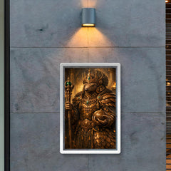 Pangolin emperor with bronze ceremonial regalia poster 2