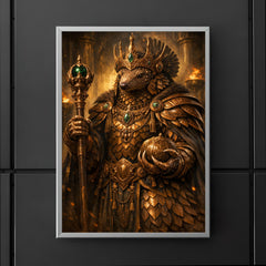 Pangolin emperor with bronze ceremonial regalia poster 5