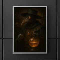 Paracelsus plague doctor alchemist portrait poster 5