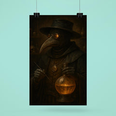 Paracelsus plague doctor alchemist portrait poster 6