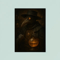 Paracelsus plague doctor alchemist portrait poster 8