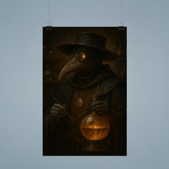 Paracelsus plague doctor alchemist portrait poster 9