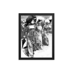 Paris Fashion, 1907 framed print on a plain backdrop in size 12"x16".