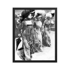 Paris Fashion, 1907 framed print on a plain backdrop in size 16"x20".