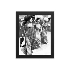 Paris Fashion, 1907 framed print on a plain backdrop in size 8"x10".