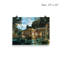 Park Landscape with Nymphaeum by Max Röder poster 3