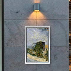 Path in Montmartre with Sunflowers by Vincent van Gogh, 1887 poster 2