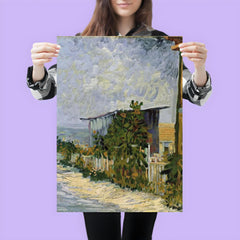 Path in Montmartre with Sunflowers by Vincent van Gogh, 1887 poster 3