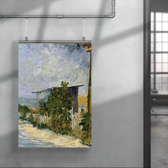 Path in Montmartre with Sunflowers by Vincent van Gogh, 1887 poster 4