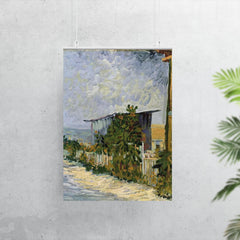 Path in Montmartre with Sunflowers by Vincent van Gogh, 1887 poster 7