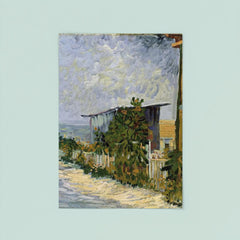 Path in Montmartre with Sunflowers by Vincent van Gogh, 1887 poster 8