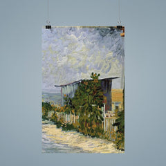 Path in Montmartre with Sunflowers by Vincent van Gogh, 1887 poster 9