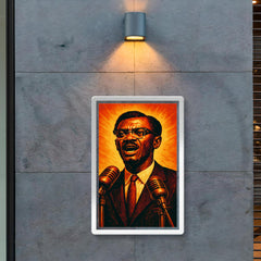 Patrice Lumumba independence speech portrait poster 2