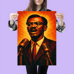 Patrice Lumumba independence speech portrait poster 3